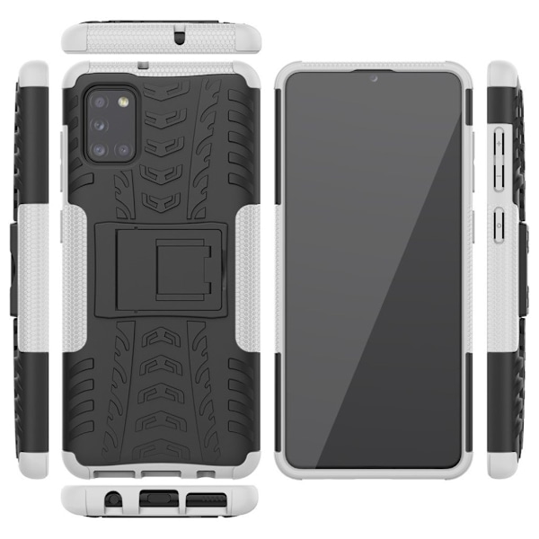 Offroad kuoret - Samsung Galaxy A31 - Ruskea White