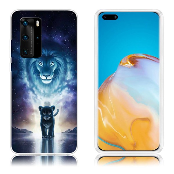 Deco Huawei P40 Pro skal - Tiger multifärg