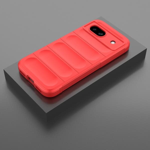 Pehmeä kahva muotoiltu kuori Google Pixel 8A - Punainen Red