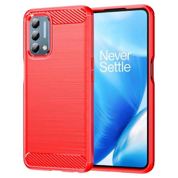 Carbon Flex Suojakotelo OnePlus Nord N200 5G - Punainen Red