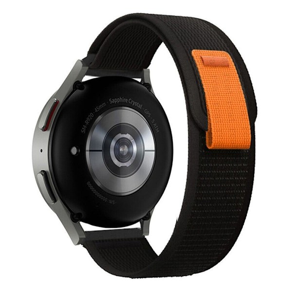 18 mm universellt nylonarmband för trail loop-klocka - Svart Svart