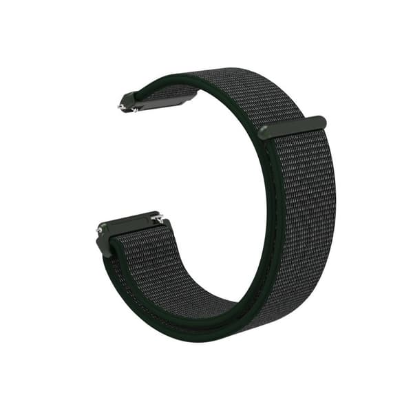 Fitbit Versa erstatnings urrem i nylon med velkro lukning - Olivengrøn Green