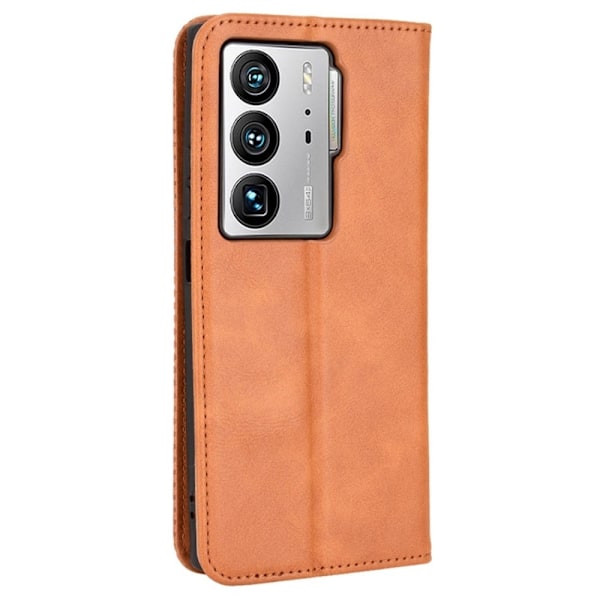Bofink Vintage läder ZTE Axon 40 Ultra fodral - Brun Brun