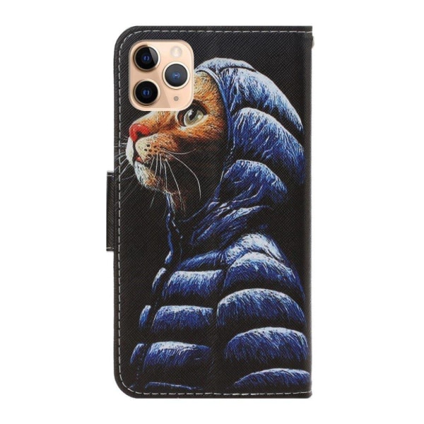 Wonderland iPhone 12 Pro Max flip kuoret - Kissa Vaatteet Blue