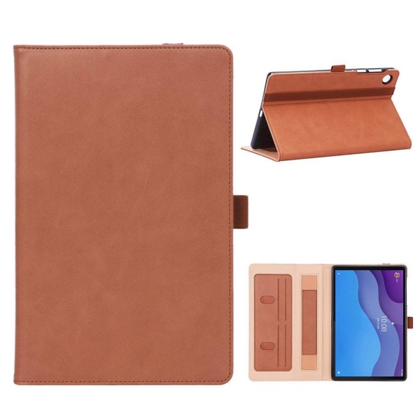 Lenovo Tab M10 HD Gen 2 business style  leather case - Brown Brown