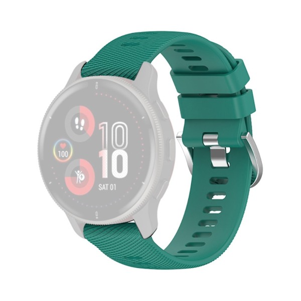 Garmin Forerunner 255S / 255S Music / Venu 2S klockarmband i silikon - Grön Grön