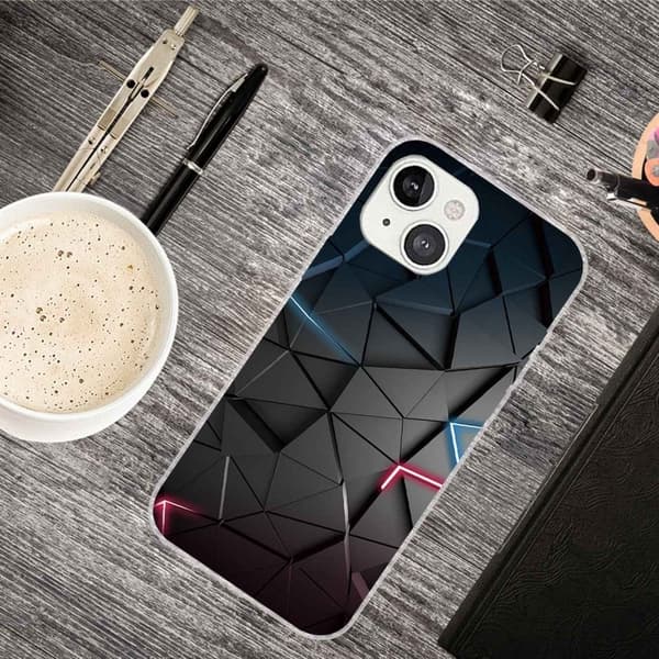 Deco iPhone 14 Plus deksel - Svart Trekant Black