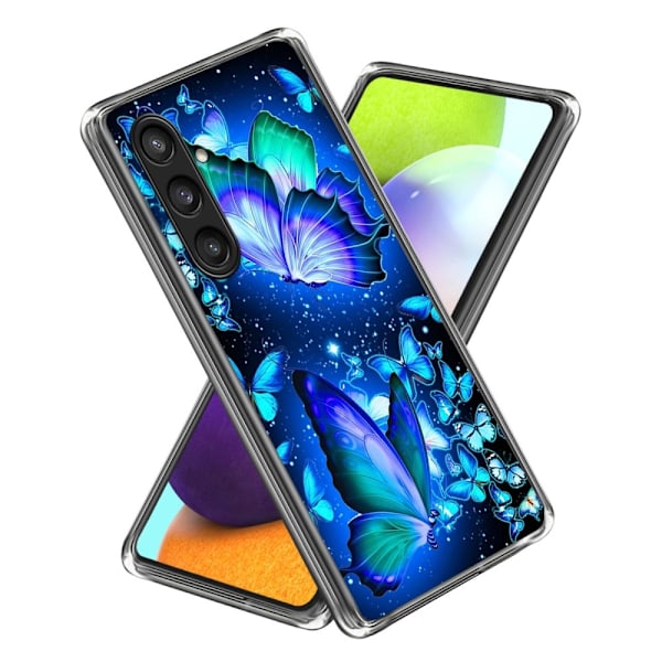 Deco Samsung Galaxy A25 deksel - Blå Sommerfugler Blue