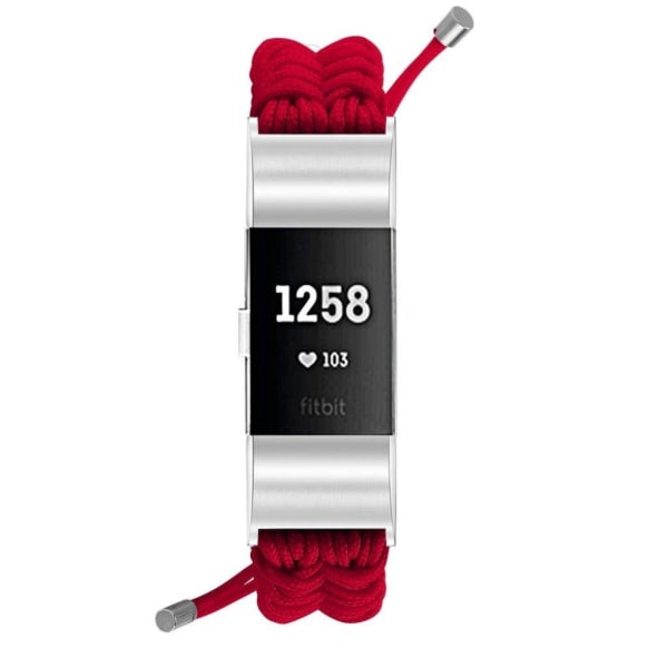 Fitbit Charge 2 punottu kellonauha - Punainen Red