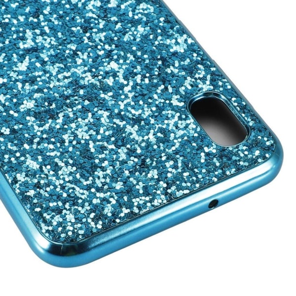 Glitter Samsung Galaxy A10 skal - Blå Blå