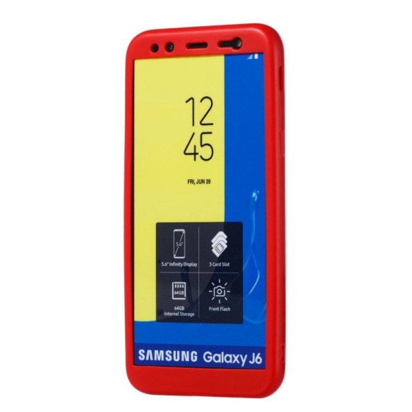 Samsung Galaxy J6 (2018) Kaksipalainen Liitsihedelmä Jyvä Pintai Red