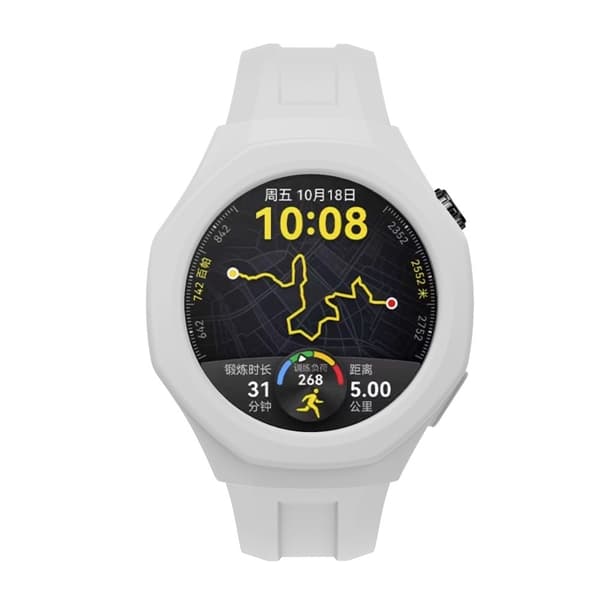 Huawei Watch GT 5 Pro 46mm Watch Case Blødt Silikone Smartwatch Cover - Grå Silver grey