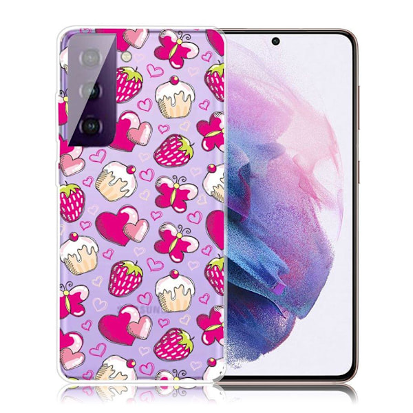 Deco Samsung Galaxy S21 FE Suojakotelo - Jälkiruoka Pink