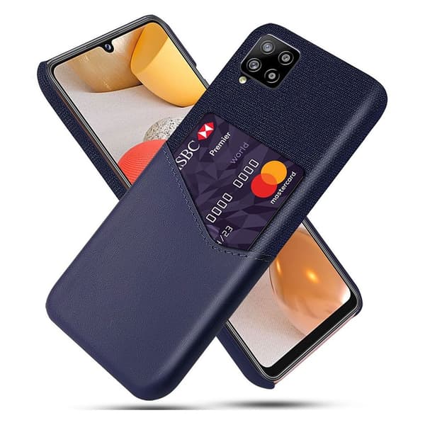 Bofink Samsung Galaxy A42 5g Card Cover - Mørkeblå Blue
