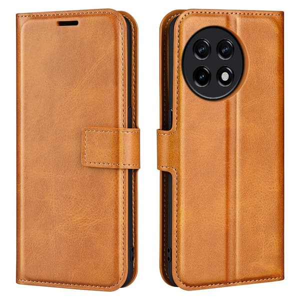 Læretui med Lommebok til OnePlus 11R / Ace 2 - Gul Yellow