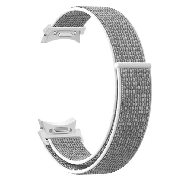 Samsung Galaxy Watch 6 / 5 / 4 nailonhihna - Harmaa Silver grey