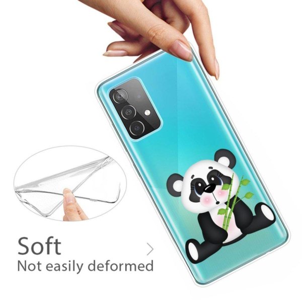 Deco Samsung Galaxy A72 5G etui - Panda and Bamboo Black