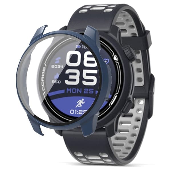 Coros Pace 2 Watch Case Hard Full Protective Cover with Screen Protector - Midnight Blue Blå