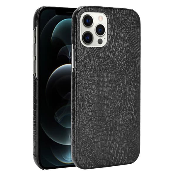 Croco iPhone 12 Pro Max skal - Svart Svart