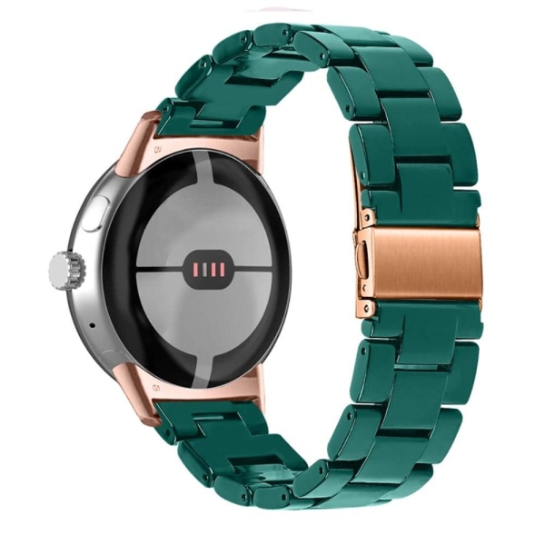 Google Pixel Watch resin style watch strap - Dark Green Grön