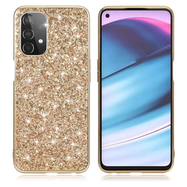 Glitter OnePlus Nord N200 5G Etui - Gull Gold