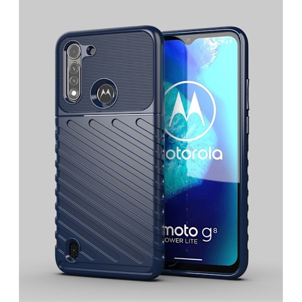 Thunder Motorola Moto G8 Power Lite skal - Blå Blå
