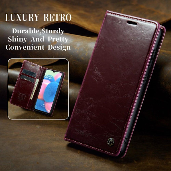 CaseMe Samsung Galaxy A50s / A50 / A30s Smooth Suojakotelo - Punainen Red