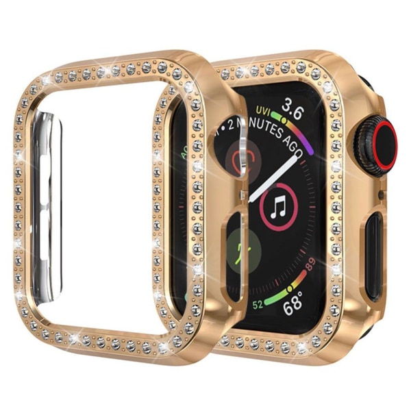 Apple Watch Series 4 44 mm dekorram med strassstenar - Roséguld Rosa