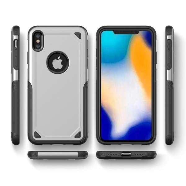 iPhone 9 Plus beskyttende cover af hybridmateriale - Sølv Silver grey
