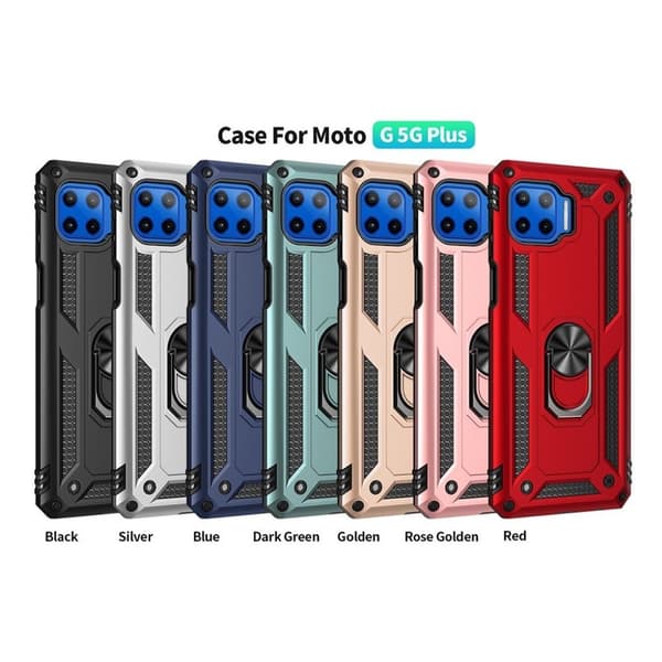 Bofink Combat Motorola Moto G 5G Plus Etui - Blå Blue
