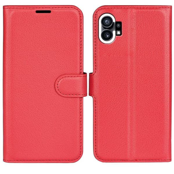 Klassisk Nothing Phone (1) Flip Etui - Rød Red
