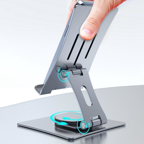 Universal adjustable phone stand holder - Grey Size: S Silvergrå