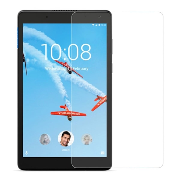 Lenovo Tab E8 Skärmskydd i tempererat glas med rundade kanter Transparent
