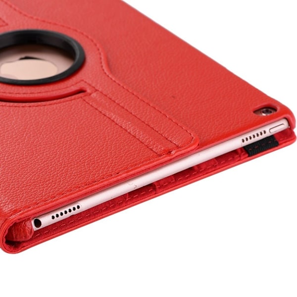 iPad (2017) stilrent og sikkert læder etui - Rød Red
