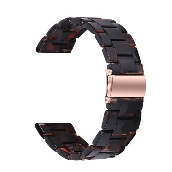 Fitbit Versa 2 / Versa Lite quick release urrem i resin - Mørk Kaffe Brown