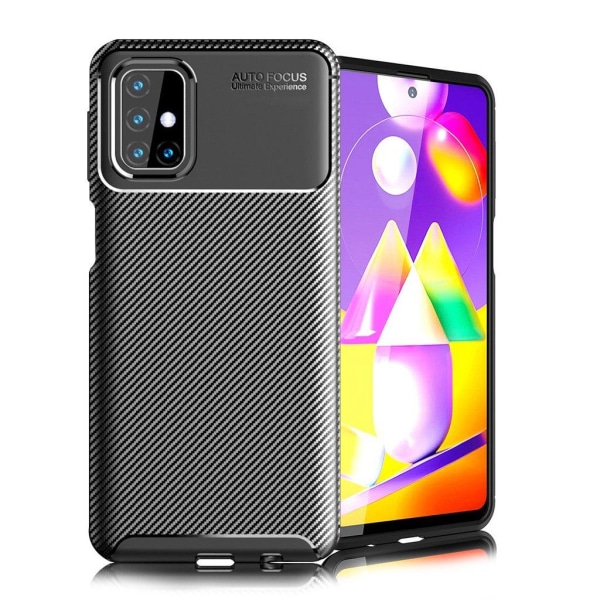 Carbon Shield Samsung Galaxy M31s skal - Svart Svart
