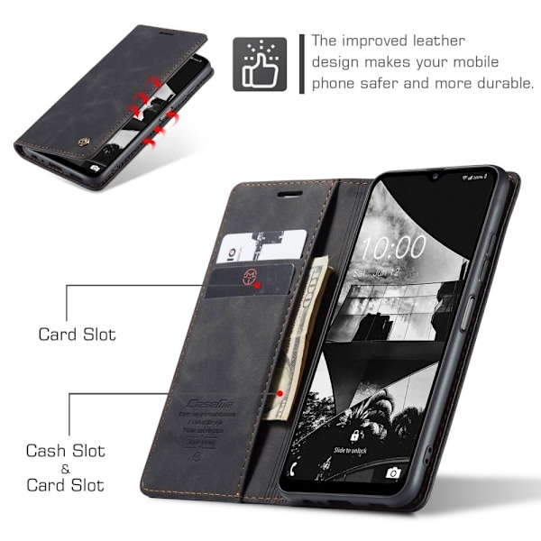Suojakotelome Samsung Galaxy M53 5g Vintage Suojakotelo - Musta Black