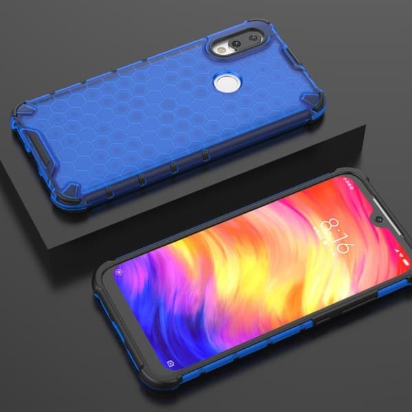 Bofink Honeycomb Xiaomi Redmi 7 deksel - Blå Blue