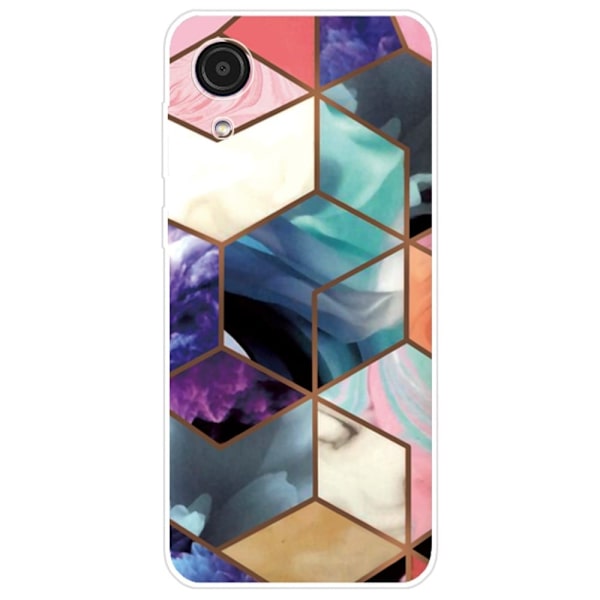 Marble Samsung Galaxy A03 Core Etui - Fargerik Terning Tile Multicolor