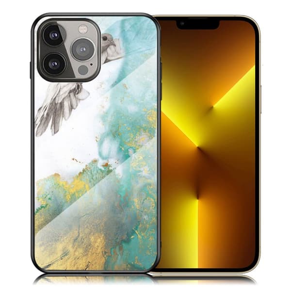 Fantasy Marble iPhone 13 Pro Max Deksel - Flying Due Klinkekule Multicolor