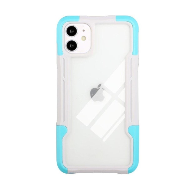 Shockproof protection cover for iPhone 12 Mini - White / Blue Blå