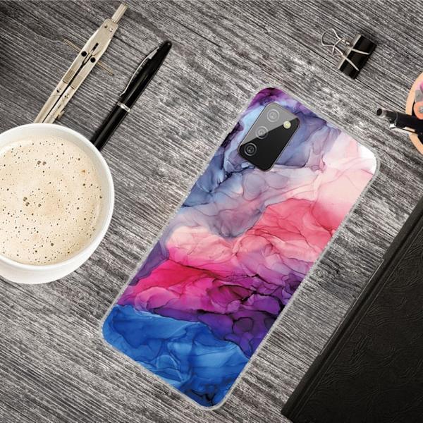 Marble Samsung Galaxy A02s Etui - Aqueous vibrant pattern Multicolor