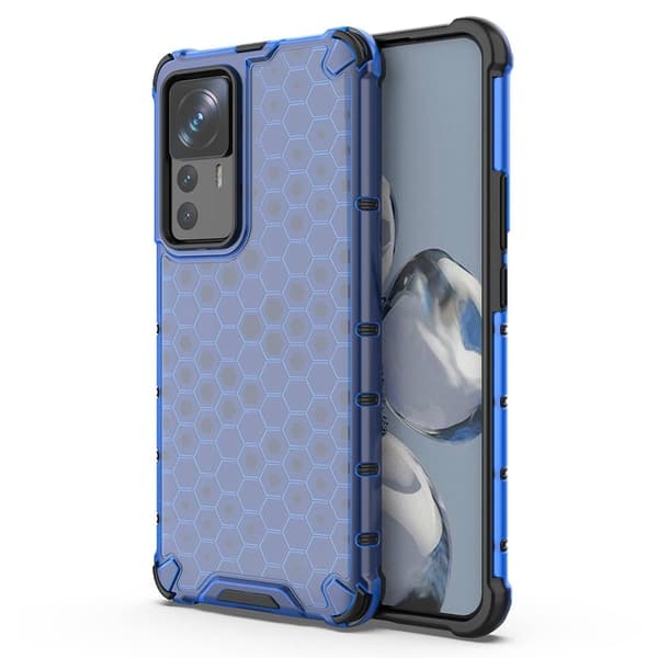 Bofink Honeycomb Xiaomi 12T Pro Etui - Blå Blue