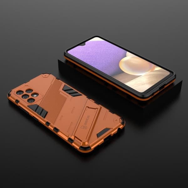 Støtsikkert hybriddeksel for Samsung Galaxy A32 - Oransje Orange