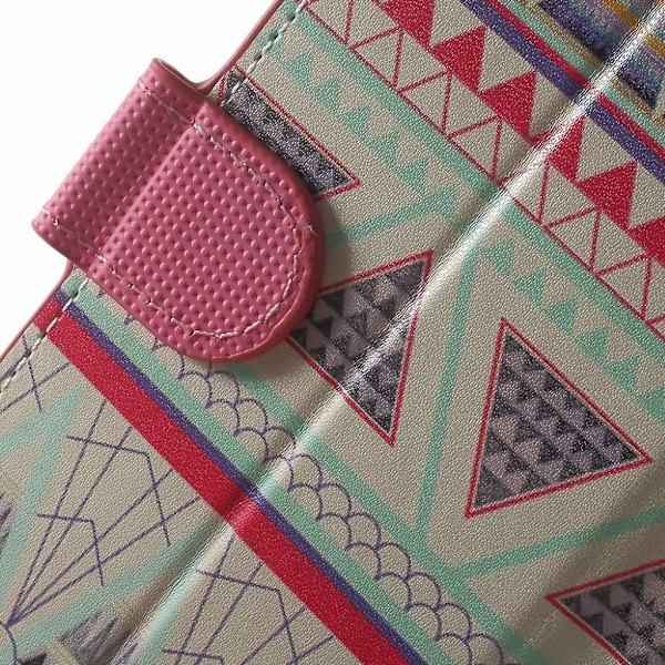 Hagerup læder-etui til Sony Xperia E5 - Geometriske figurer Multicolor