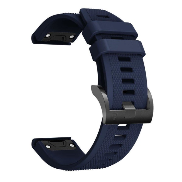 Garmin Fenix 5 durable silicone watch band - Navy Blue Blå