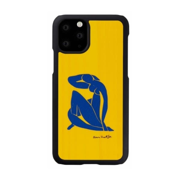 Man & Wood premium etui for iPhone 11 - Nu bleu Brown