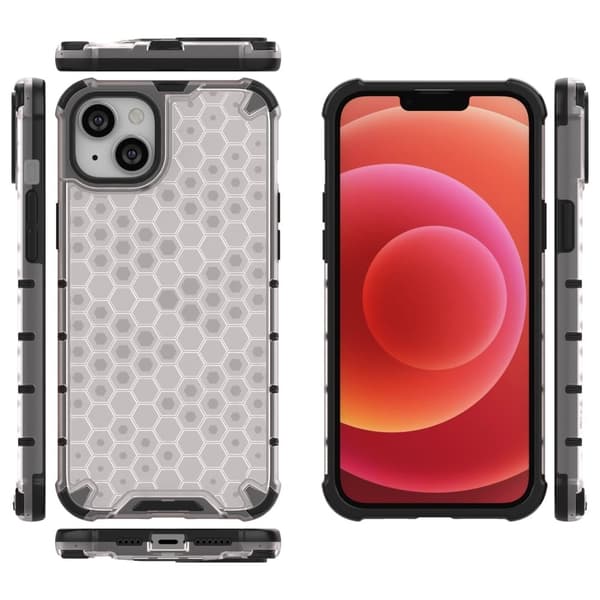 Bofink Honeycomb iPhone 15 skal - Silver/Grå Silvergrå
