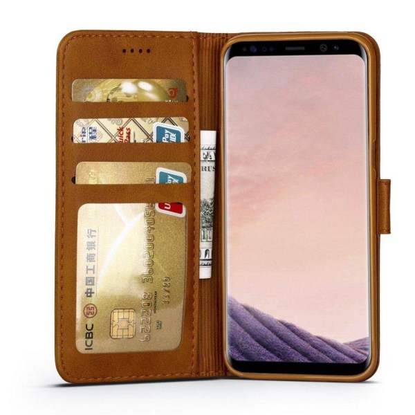 LC.IMEEKE Samsung Galaxy S8 Etui med elegant look - Brun Brown