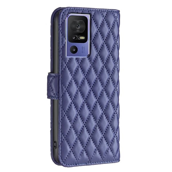 Rhombus mat TCL 40 SE flip etui - Blå Blue
